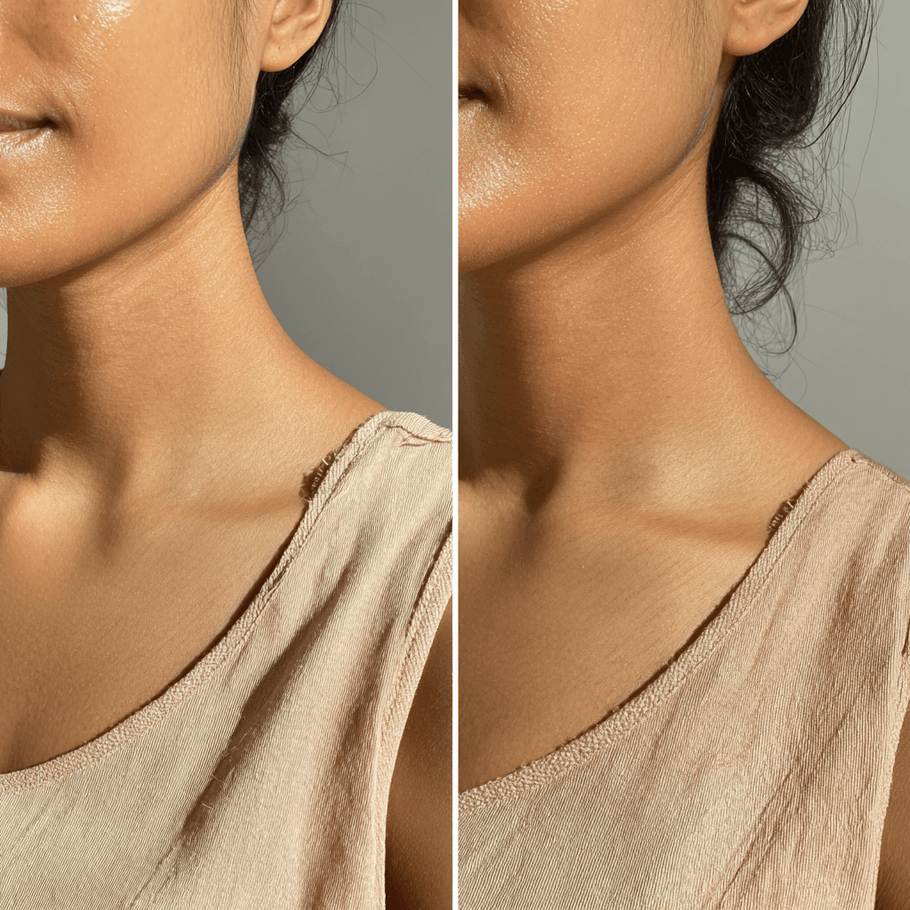 Beige tones compared on brown skin