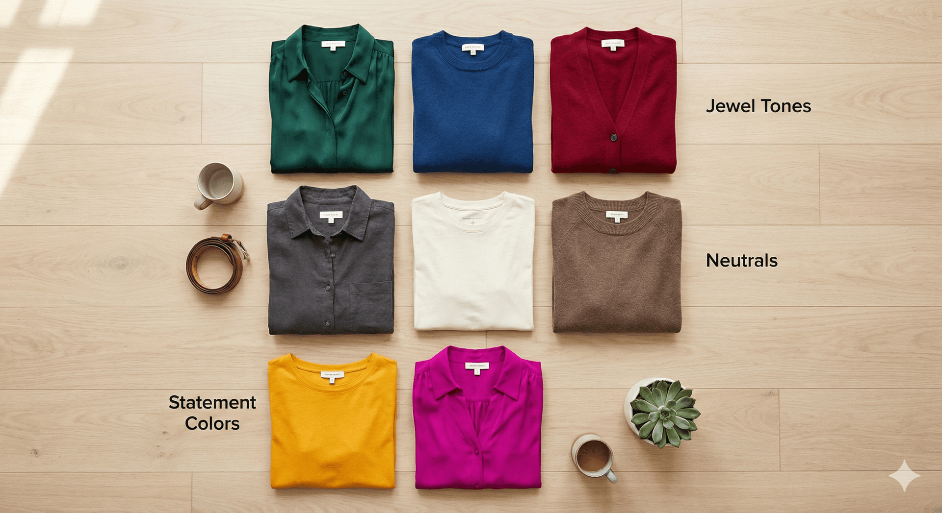 Step-by-step guide to building a core wardrobe palette with signature colors and neutrals