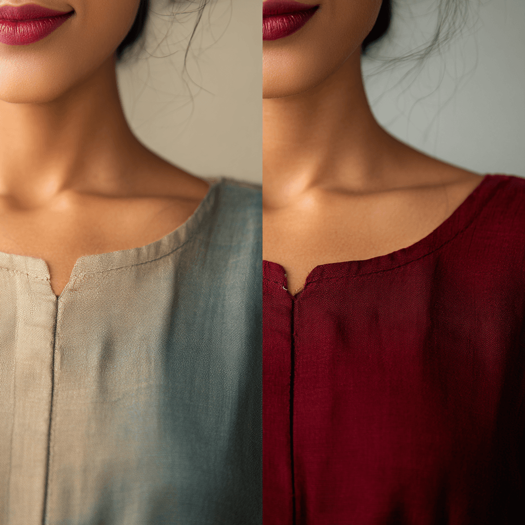 Elegant outfit color palette on brown skin